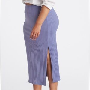 Julienne Knit Ribbed Maxi Skirt